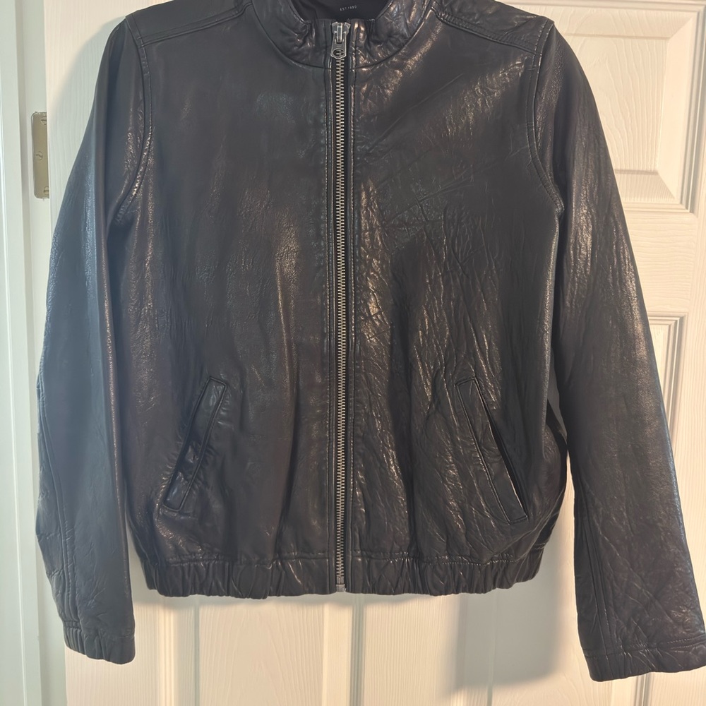 Lucky Brand Black Bomber Jacket